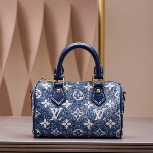 Untitled-design-2025-06-02T034731.516 Louis Vuitton LV Speedy Monogram Demin Woman’s Like Auth Handbags 16x10x7.5cm
