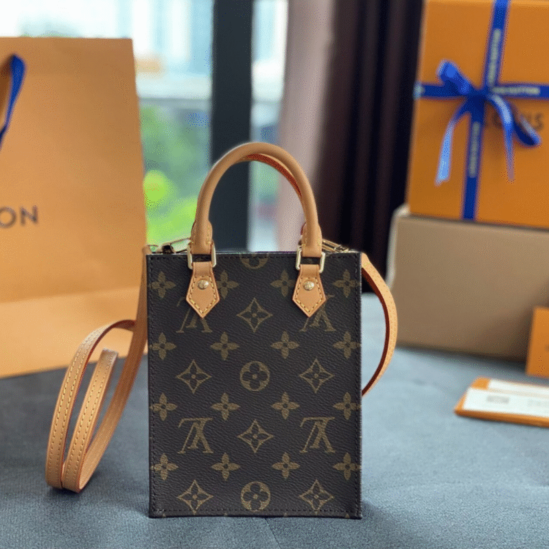 Louis Vuitton LV Petit Sacplat Woman’s Handbags 17x14cm