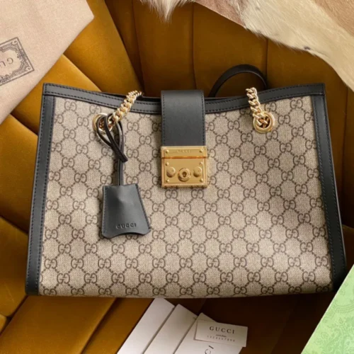 Untitled-design-2025-06-02T171958.103 Gucci Padlock Handbag with Super Gucci Logo Pattern 35x23x14cm