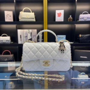 Untitled-design-2025-06-03T184916.682 Chanel Classic Crocodile Skin Like Auth Black Full Box With Lock Silver 25cm