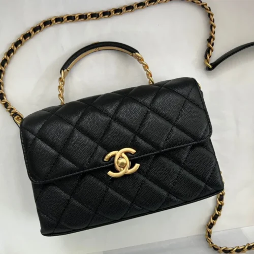 Untitled-design-2025-06-03T185835.727 Chanel Handle Woman’s Handbags Demi Lock Gold With Leather 19cm