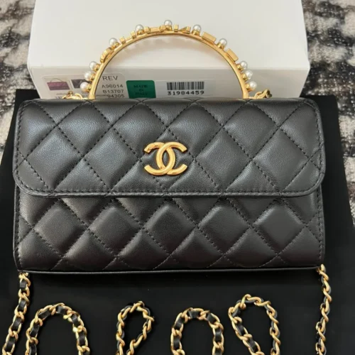 Untitled-design-2025-06-04T091129.594 Chanel Woc Black Handbags Pearl Handle Plated Lock Gold 19cm