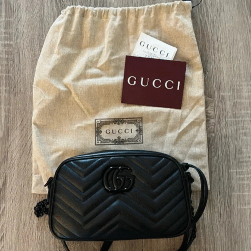 Untitled-design-2025-06-11T055919.305 Gucci GG Marmont Matelassé Mini Camera Bag in black