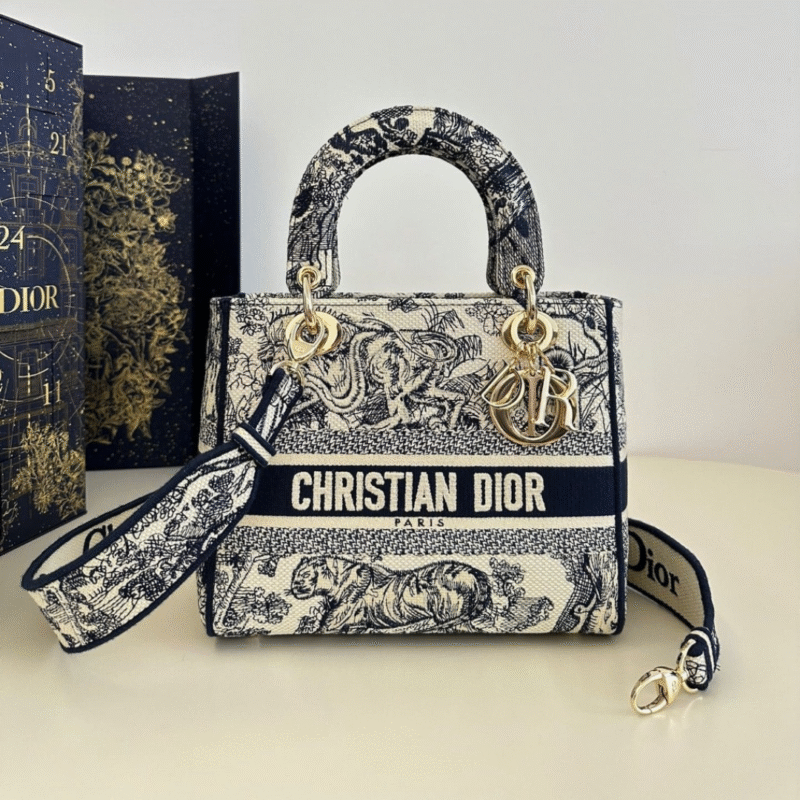 CHRISTIAN DIOR BAG Lady D-lite Bag Blue