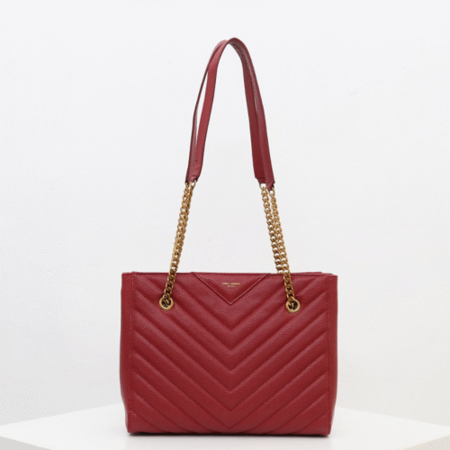 Untitled-design-2025-06-11T234503.135 Saint Laurent Tribeca shoulder bag in burgundy leather