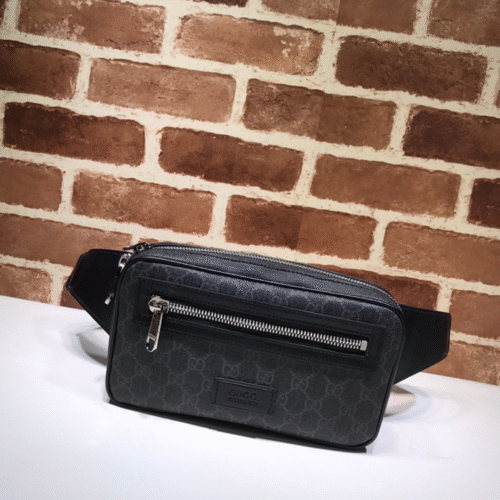 Untitled-design-2025-06-17T083714.022 GUCCI GG Supreme Black Belt Bag Black
