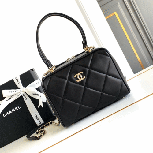 Untitled-design-2025-07-04T060814.902 Chanel Black Quilted Lambskin Leather Bag