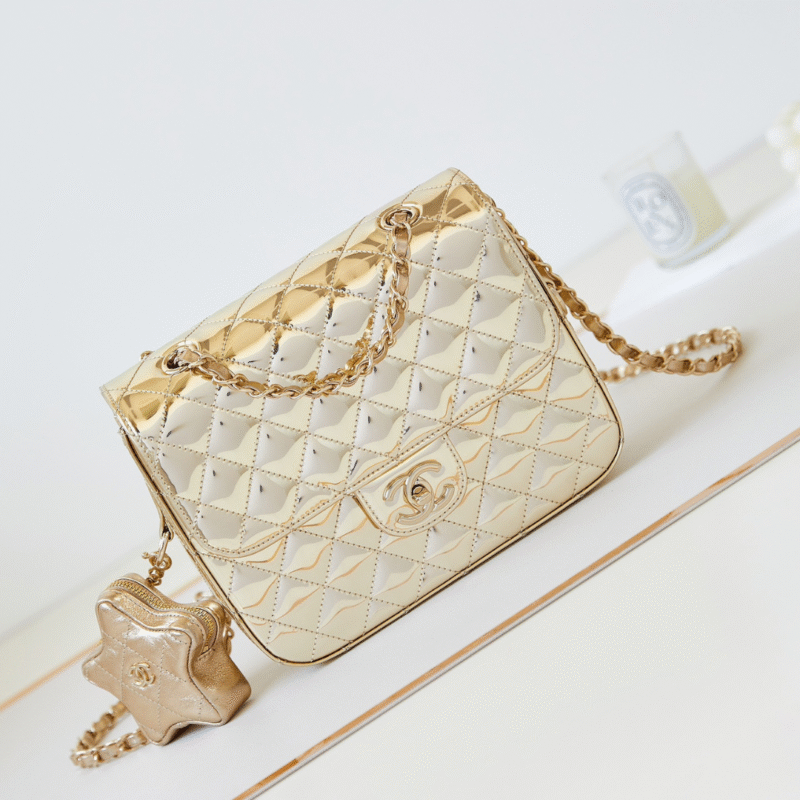 Chanel 24C gold mirror star Bag