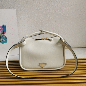 Prada Leather Darling Top-Handle Bag