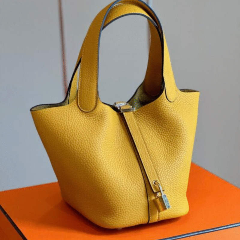 Hermes Picotin 18 Yellow Togo leather Gold Hardware