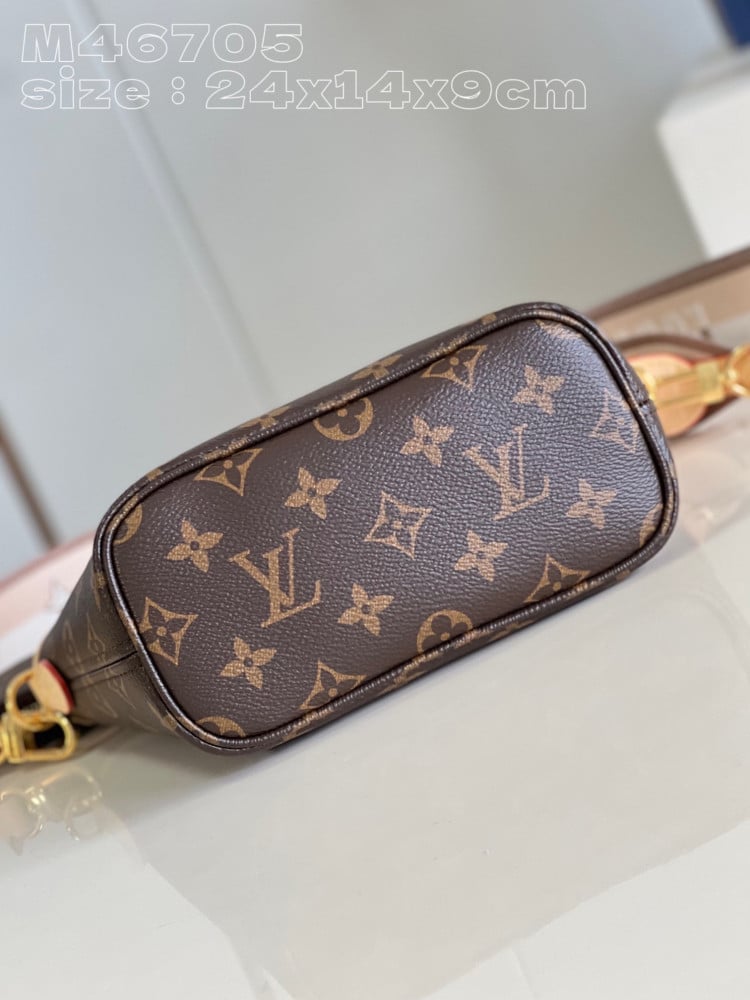 Louis Vuitton LV Neverfull Mini Monogram Handbags 24x14x9cm