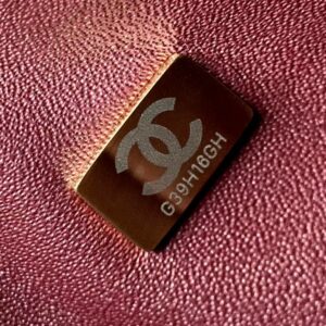 Chanel Charm Like Auth Handbag Sheepskin Black Lock Gold 25x16x7cm