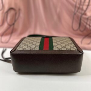Gucci Brown Small GG Supreme Ophidia Bag