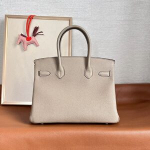 Hermes Birkin 30cm Gris Tourterelle Palladium hardware