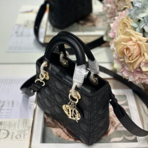 Dior Lady Small Black Handbag