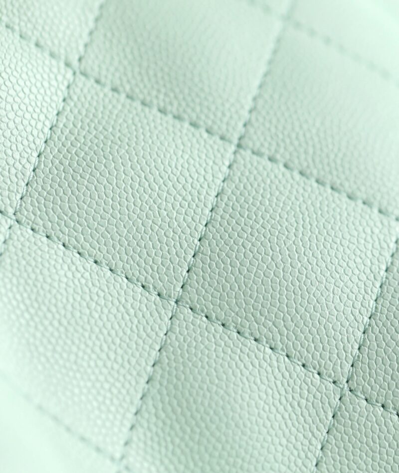 CHANEL 25 HANDBAG 30 IN GREEN CAVIER GOLD HARDWARE