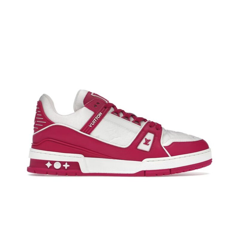 White-Fuchsia-1 Trainer Low