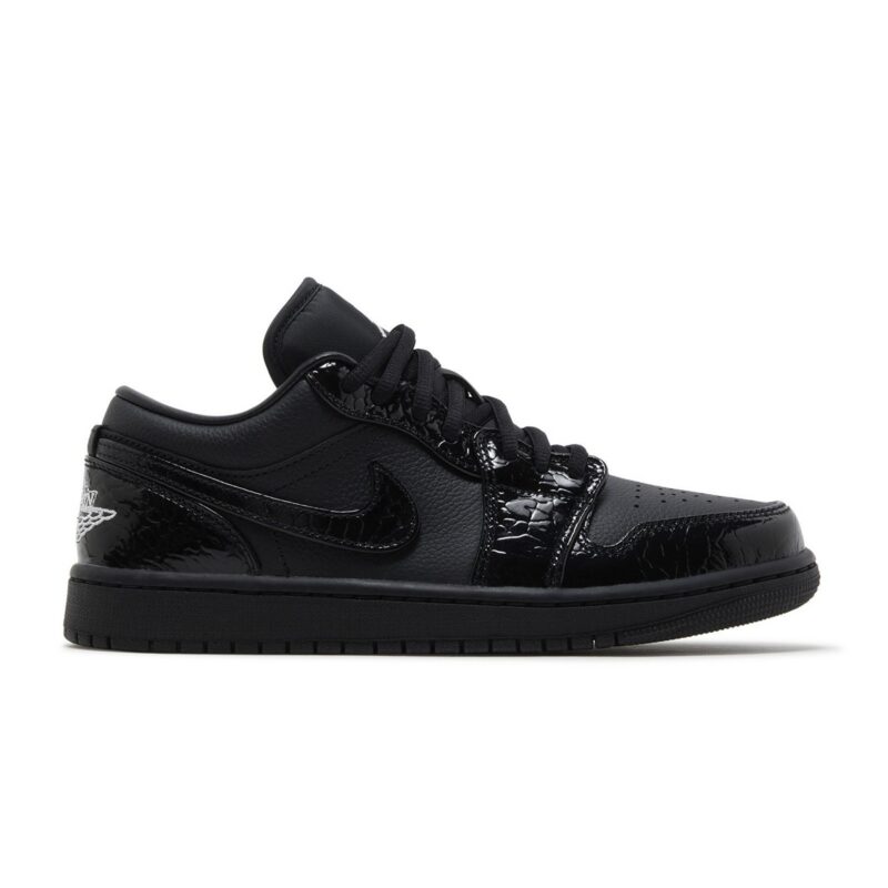 Wmns-Air-Jordan-1-Low-SE-Black-Croc-1 Jordan 1 Low SE