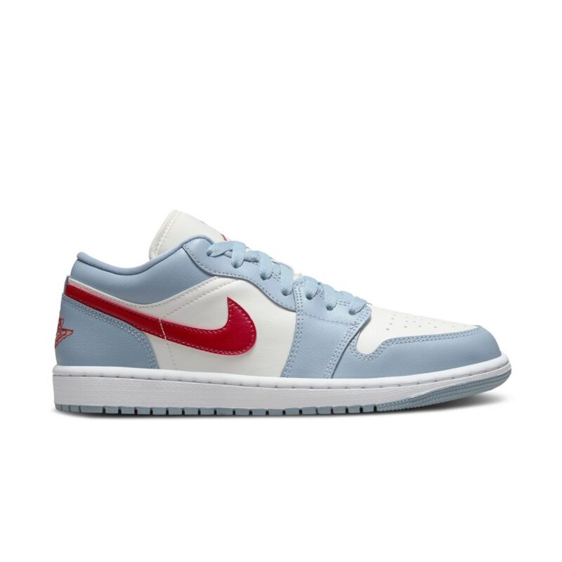 Wmns-Jordan-1-Low-Blue-Whisper-Dune-Red-1 Jordan 1 Low