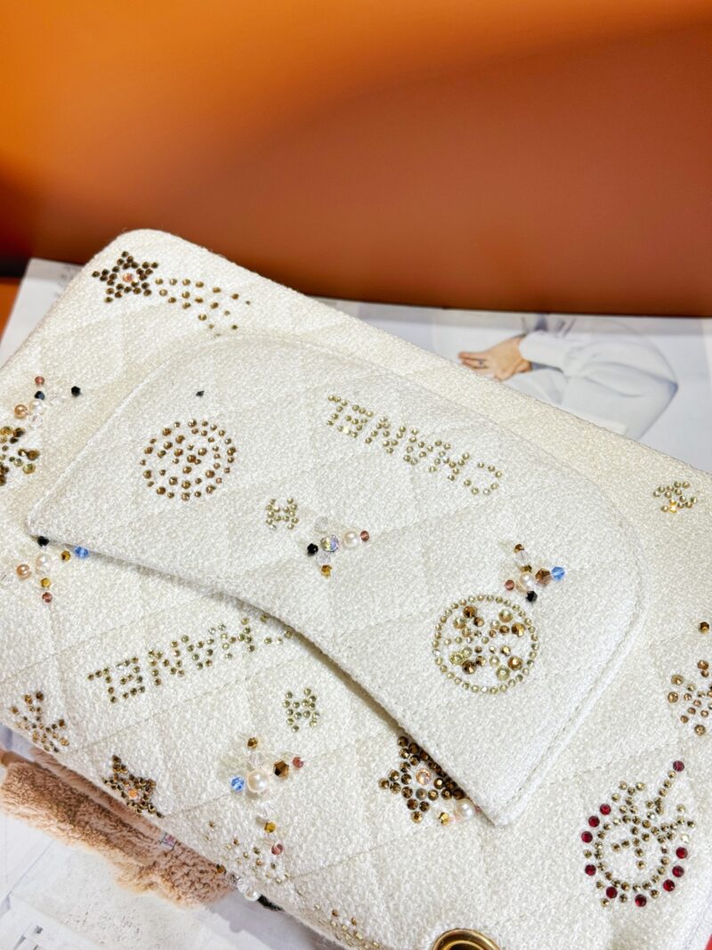 Chanel Flap Bag Leather Bag with Gold Hardware