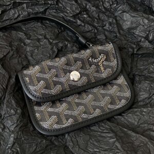 GOYARD Goyardine Reversible Mini Anjou Black 1661918