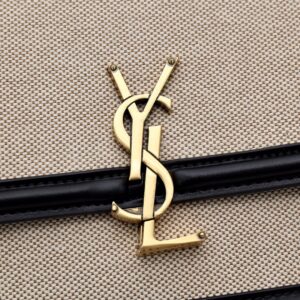 SAINT LAURENT Solferino Medium Cotton And Leather Shoulder Bag