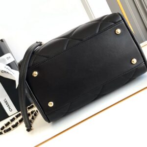 Chanel Black Quilted Lambskin Leather Bag