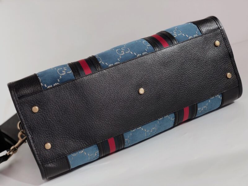 GUCCI Velvet GG Monogram Textured Calfskin