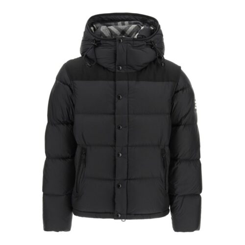 burberry-Black-Lockwell-Puffer-Jacket-With-Removable-Sleeves-S-Technical Replica Burberry Detachable Sleeve Hooded Puffer Jacket Black