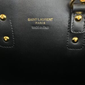 Ysl Nano Sac De Jour Black Smooth Leather Gold-tone Metal