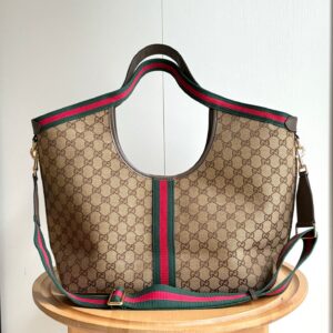 Gucci Giglio Tote Brown Top quality 1:1 Replica