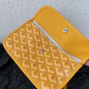 Goyard Yellow Goyardine Canvas & Chevroches Calfskin Saint Louis PM Tote