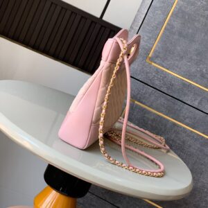 Chanel  Calfskin Suede Quilted Mini 31 Shopping Bag