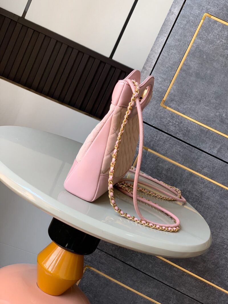 Chanel  Calfskin Suede Quilted Mini 31 Shopping Bag