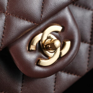 Chanel classic Mahroon colour with gold hardware