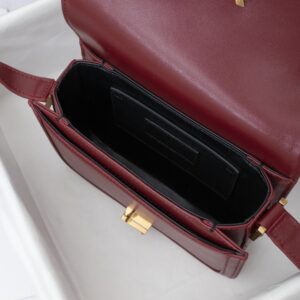 Saint Laurent YSL Solferino Small Leather Satchel Shoulder Bag