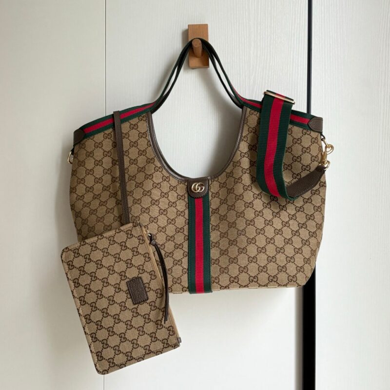 Gucci Giglio Tote Brown Top quality 1:1 Replica