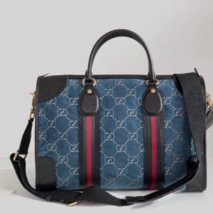 GUCCI Velvet GG Monogram Textured Calfskin