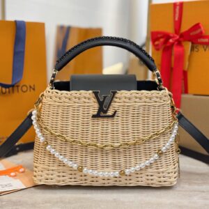 Louis Vuitton Capucines BB Handbag Brown Beige