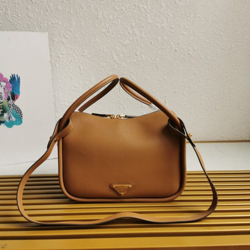 Prada Leather Darling Top-Handle Bag