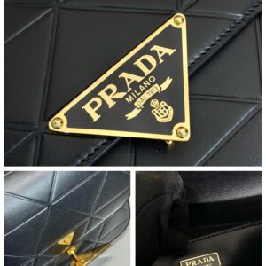 Prada Pattina in Pelle Calfskin Black
