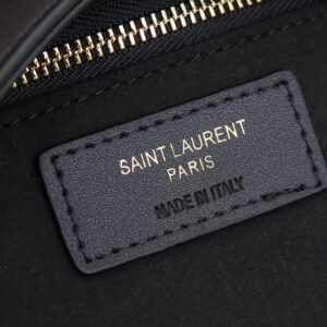 Saint Laurent Smooth Calfskin Le 5 A 7 Mini Hobo Black