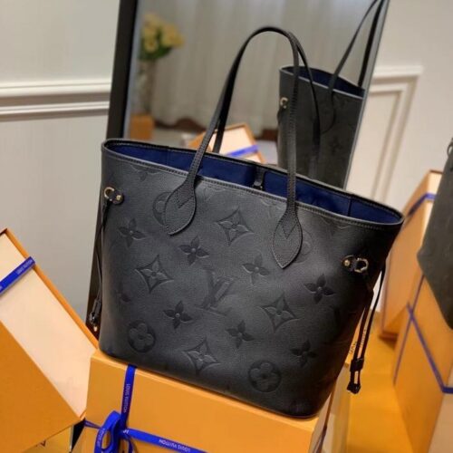 fafeddc0-c9c5-4e25-86fc-2a7a8486105a_e8fb2d82-26db-4a4d-b927-c8746c5a51df LV NEVERFULL MM 32 BLACK EMBOSSED COWHIDE LEATHER