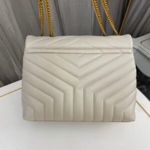 SAINT LAURENT SM LOULOU MONOGRAM QUILTED LEATHER BAG