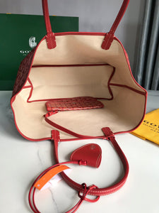 Goyard Saint Louis Red Tote Bag