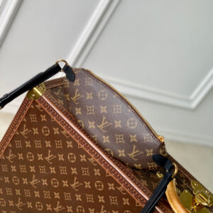 LV KEEPIT BUMBAG 29 IN BROWN DAMIER AZUR COATED MONOGRAM CANVAS