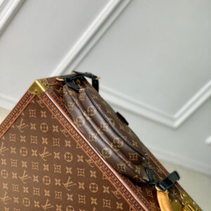 LV KEEPIT BUMBAG 29 IN BROWN DAMIER AZUR COATED MONOGRAM CANVAS