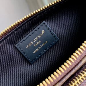 LV KEEPIT BUMBAG 29 IN BROWN DAMIER AZUR COATED MONOGRAM CANVAS