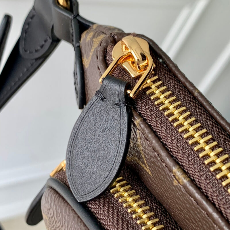 LV KEEPIT BUMBAG 29 IN BROWN DAMIER AZUR COATED MONOGRAM CANVAS