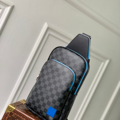 imgHD_4828b284_20250426_cmp_i1745655636806_1067_0_1_jpg LV AVENUE SLINGBAG 31 IN BLACK AND GREY DAMIER GRAPHITA CANVAS CALFSKIN